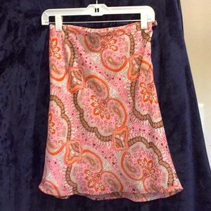 BCBG paisley skirt